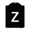 Signmission Sign with Letter Z Heavy-Gauge Aluminum Architectural Sign, 24" x 18", BW-1824-22914 A-DES-BW-1824-22914 - alternate 1
